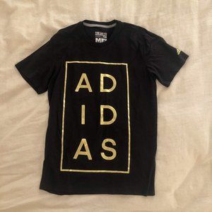 Black and Gold Adidas Short Sleeve Tee